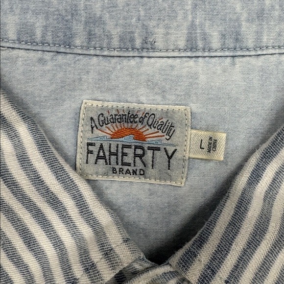 Faherty Striped Polo - Picture 3 of 3